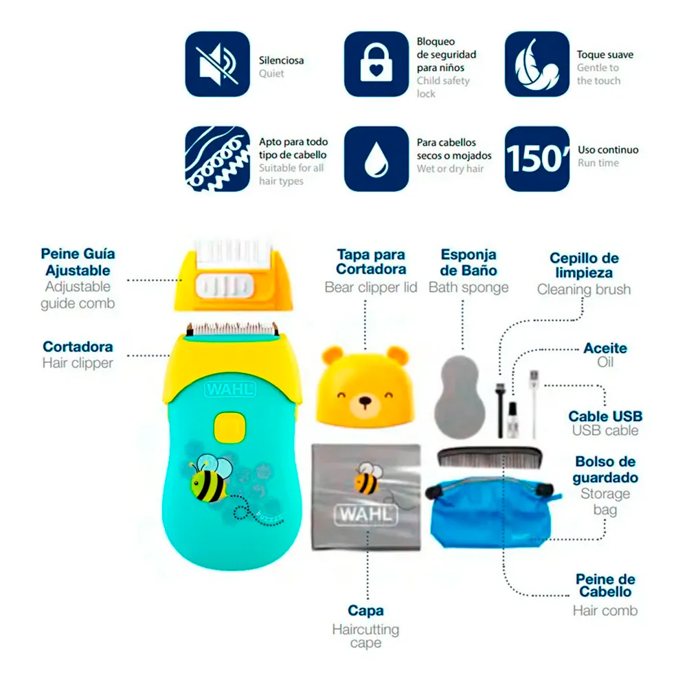 Máquina de corte niños Bee Gentle Wahl - Imagen 4