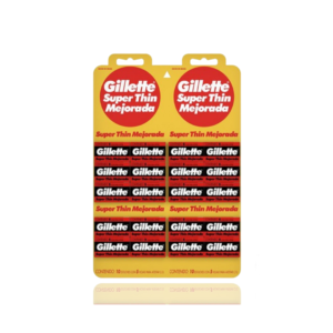Gillette super thin filo repuesto 20 cajas de 5 unidades cada una