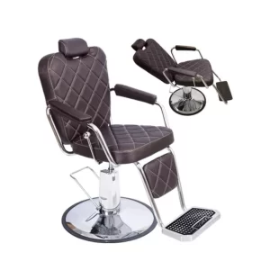 Sillón de barbero reclinable Dompel Texas hidráulico negro