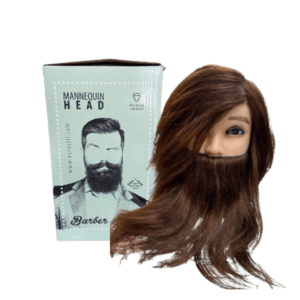 Cabeza maniquí pelo natural Barber Line